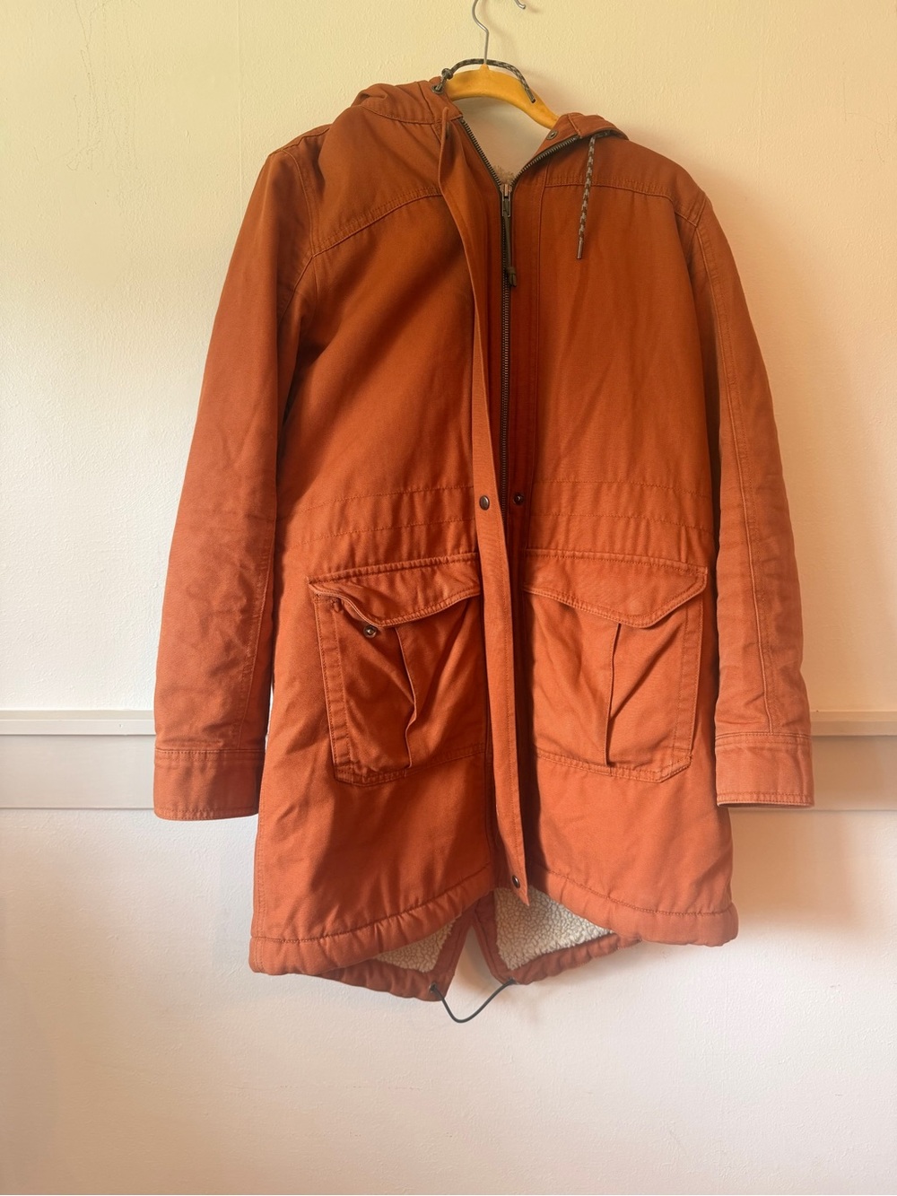 Patagonia Rust Orange Prairie Down Parka